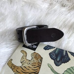 Timberland Brown Genuine‎ Leather Double Prong Belt